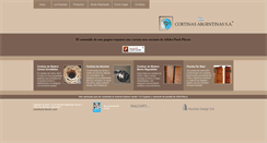 Desktop Screenshot of cortinas-argentinas.com.ar